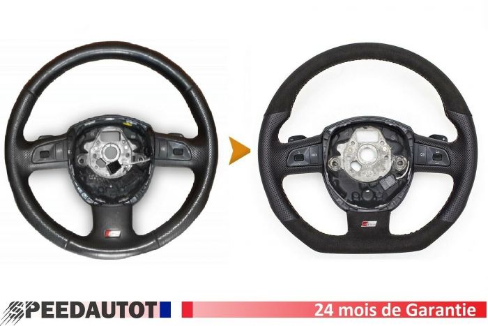 Housse De Volant De Voiture En Cuir De Haute Qualité, Cousue À La Main,  Pour Audi A4 2022 A6 2016 – 2018 Du 46,63 €