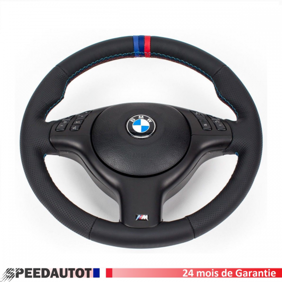 Volant Cuir Neuf Nappa Lisse BMW Sport E46, E39, Z3 X5 AIRBAG