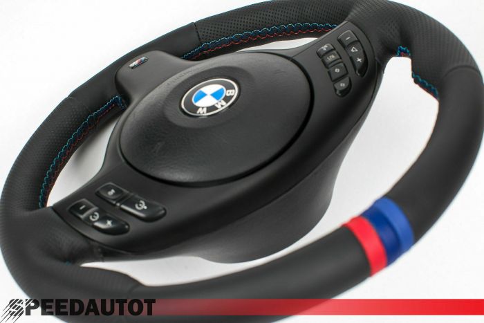 Échange Housse en Cuir Volant BMW avec Alcantara E46,E39,Z3,X5 Couverture  en cuir de volant, pièces d'auto reconditionnées - Boutique en ligne  speedautot
