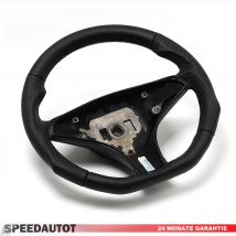 Volant Tuning Aplati Pour Mercedes R230, W209, W211, W463 (Classe E, G, Etc.) - Cuir Beige - Remis à Neuf