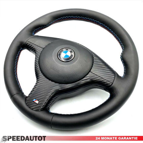 LENKRAD Glates BBR Lederlenkrad BMW E39 M Lenkrad mit Blende und Airbag 