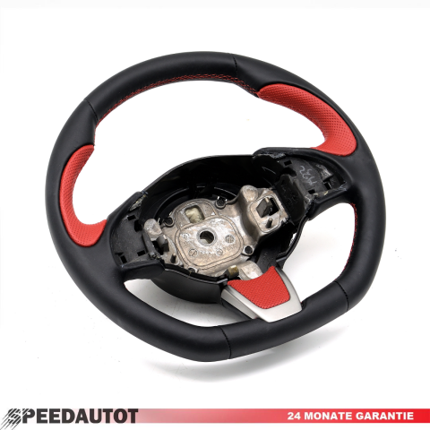 Tausch Tuning Abgeflacht für Fiat 500 Abarth Sport Lenkrad Rot