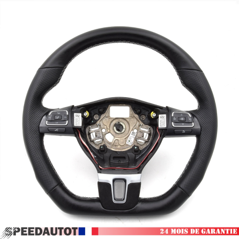 TAUSCH Lenkrad VW T5 Tuning Abgeflacht Schwarz 