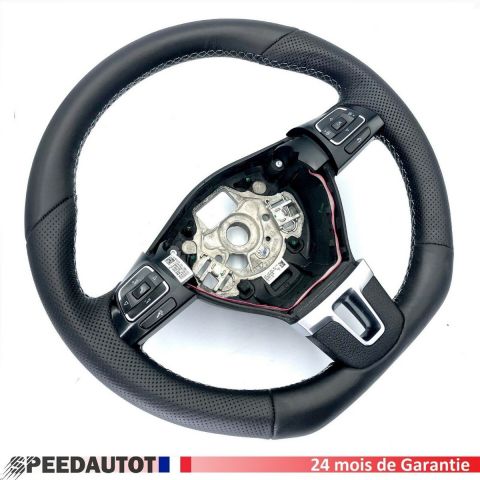 Volant de direction échange  Tuning noir plat VW Passat B7 Golf 6 3C8419091 Multif