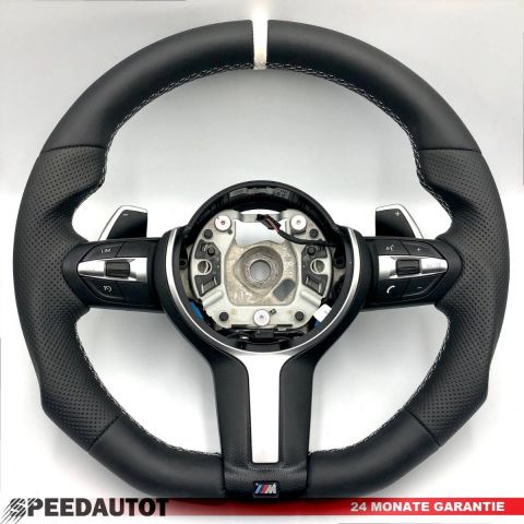 TAUSCH Abgeflacht Lenkrad BMW F31 F30 F33 SMG Multifunktion Und Weiss Ring